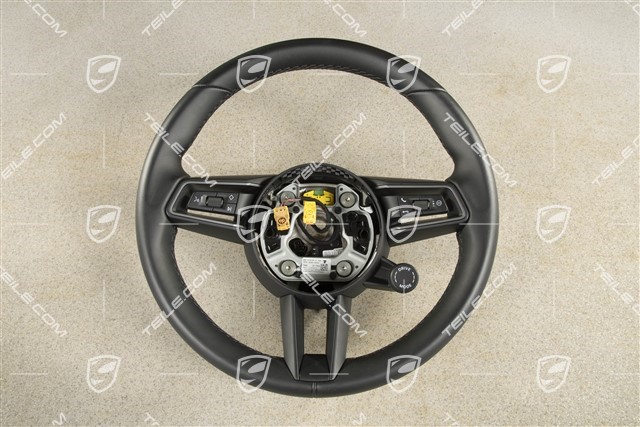 Steering wheel, multifunction, Sport Chrono Package Plus, black