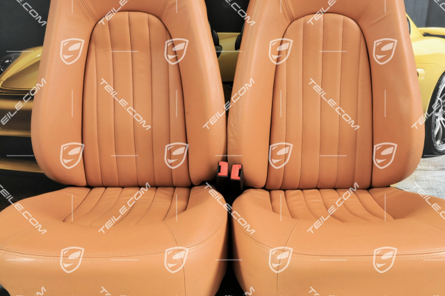 4200, Seats, el. adjustable, leather, Memory, Light Brown, set (L+R)