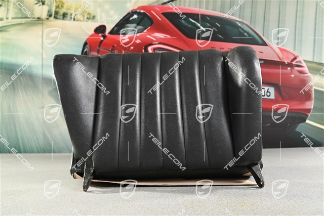 Back seat backrest, Leatherette, black, R