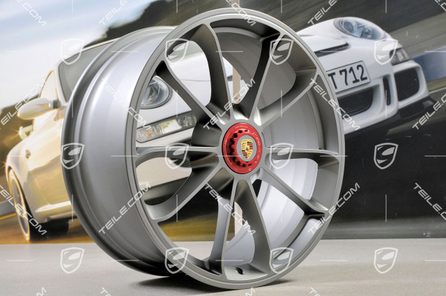 20" Felgensatz GT3, 9J x 20 ET55 + 12J x 20 ET47, in Platinum (seidenmatt)