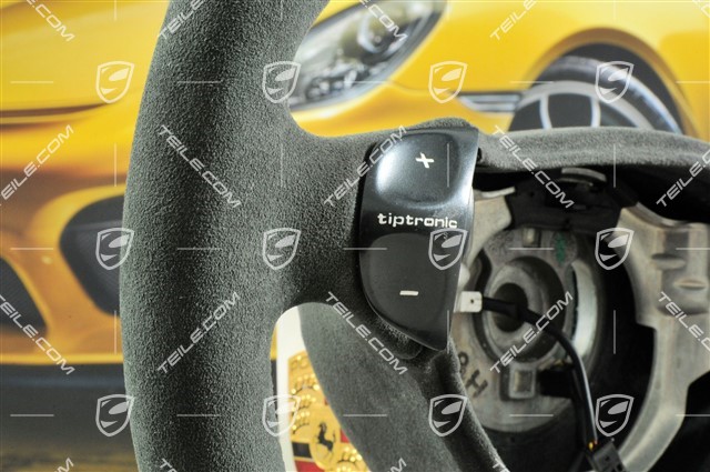 3-spoke steering wheel, Tiptronic, black Alcantara, newly upholstered