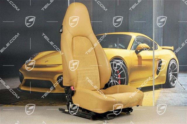 Seat, manual adjustable, Leatherette/Alcantara, Savanna, damage, L