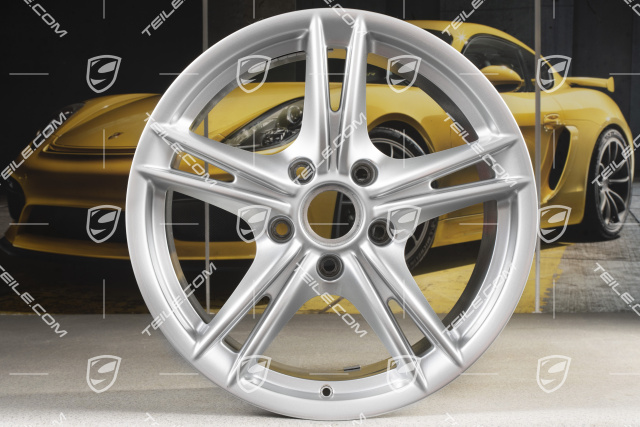 18-inch wheel rim set Boxster S II, 8J x 18 ET57 + 9J x 18 ET43