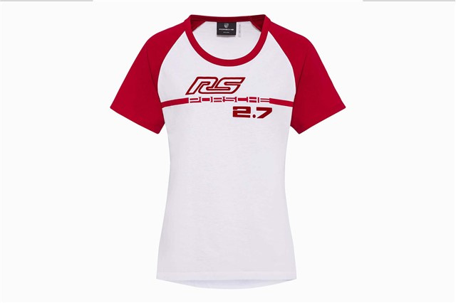 Ladies' T-shirt – RS 2.7, white/red, size L