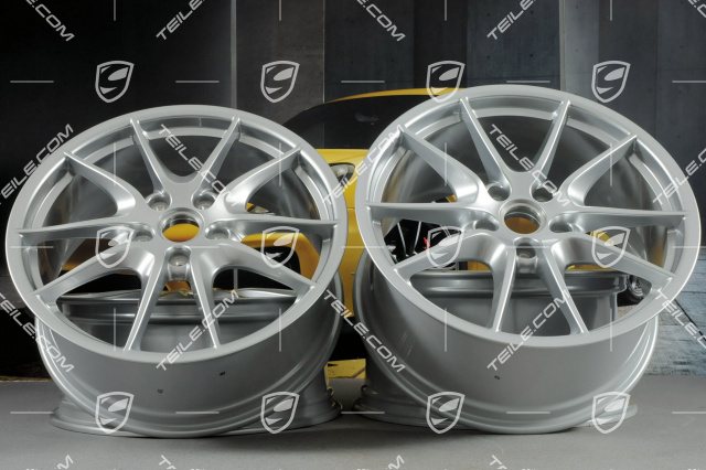 20" Felgensatz, Carrera S III, 8J x 20 ET57 + 9,5J x 20 ET45, Brilliantchromlack