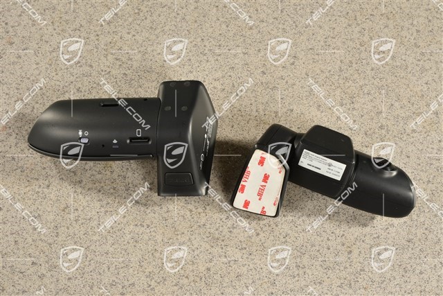Porsche Dashcam Einbausatz, Vorn und Hinten