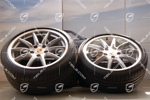 19-inch Carrera Sport summer wheel set, 8,5J x 19 ET55 + 10J x 19 ET42 + tyres