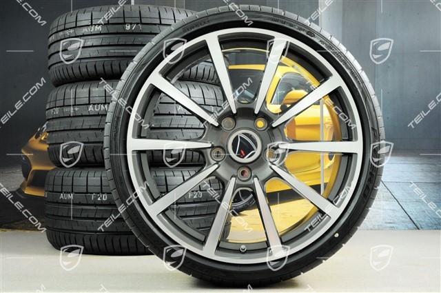 20-inch summer wheel set Carrera Classic, rims 8J x 20 ET57 + 9,5J x 20 ET45 + Pirelli PZero summer tyres 235/35 ZR20 + 265/35ZR20, with TPMS
