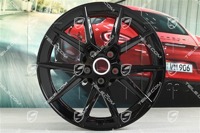 20" Carrera S wheel rim, 8.5J x 20 ET50, black high gloss