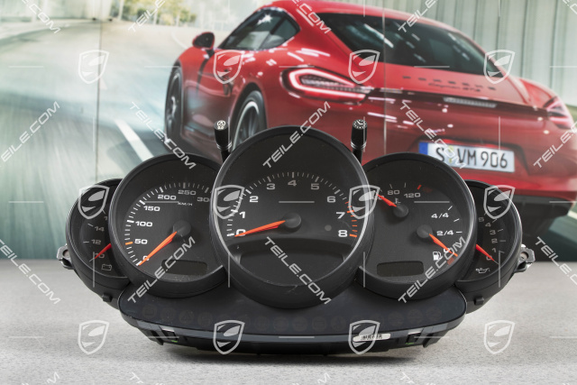 Instrument cluster / Speedometer, Rally black, GT2