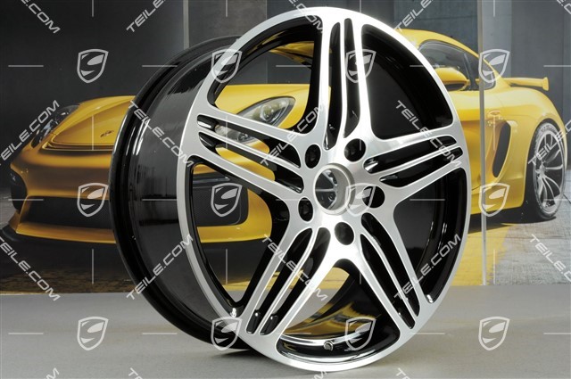 19-inch Turbo wheel set, 11J x 19 ET51 + 8,5J x 19 ET56, black high gloss