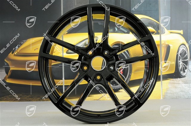 20-inch Cayenne Sport wheel rim set, 10,5J x 20 ET64 + 9J x 20 ET50, black high gloss