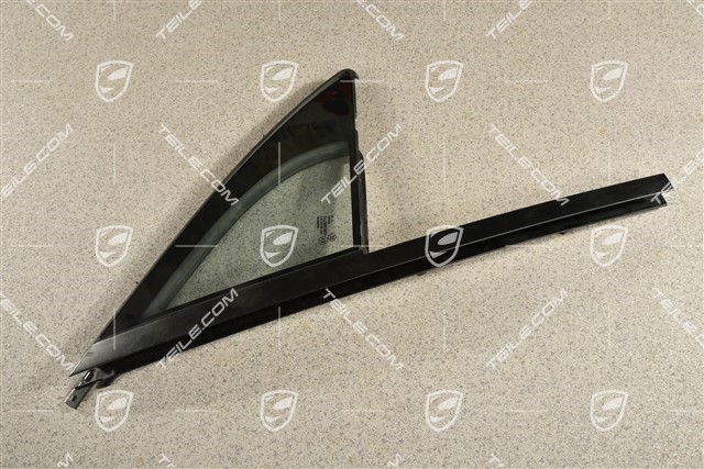 Front door side window, triangle, small, R