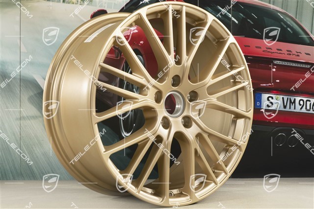 21" Panamera Exclusive Design Sport Felge, 9,5J x 21 ET71, Aurum Seidenmatt