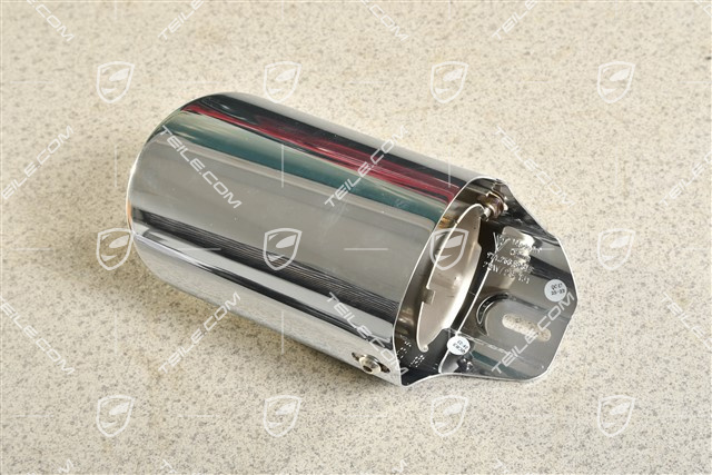 Sport tailpipe, 4-pipe look, Chrome, outer, L