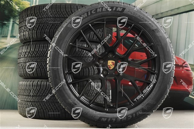 20-inch "RS Spyder Design" winter wheels set, rims 9J x 20 ET26 + 10J x 20 ET19, Michelin Pilot Alpin 5 SUV winter tyres 265/45 R20 + 295/40 R20, with TPMS, black satin mat