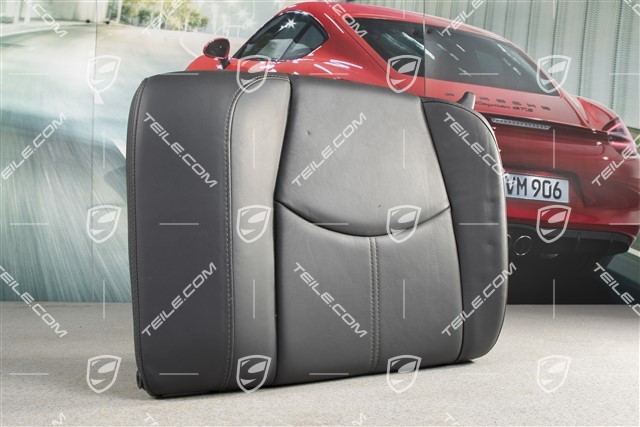 Back seat backrest, Cabrio, Leather, Black, L
