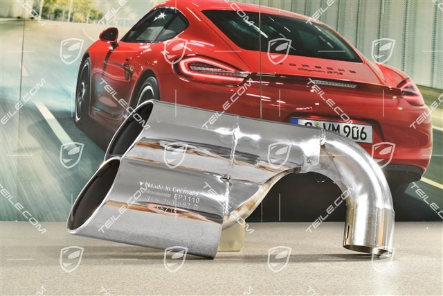Dual tailpipe, 4-Pipe-Look, R