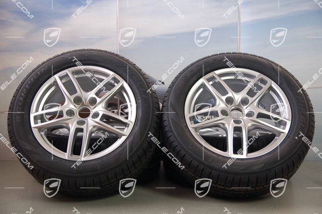 19-inch Cayenne Turbo winter wheel set, wheels 8,5 J x 19 ET59 + Pirelli tyres 265/50 R19, with TPMS sensors