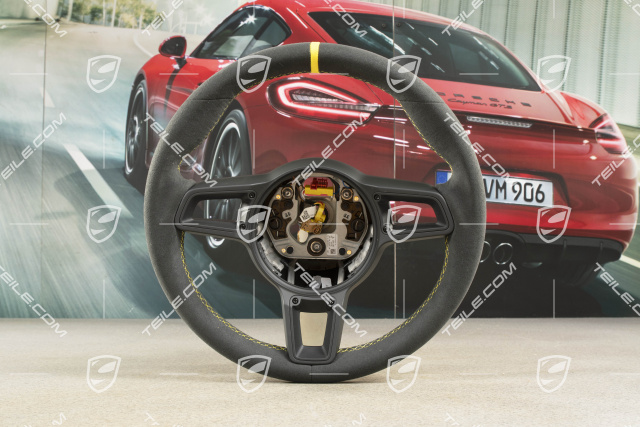 Sports Steering wheel GT, Alcantara, black/speed yellow, 12 o'clock marking Speed yellow