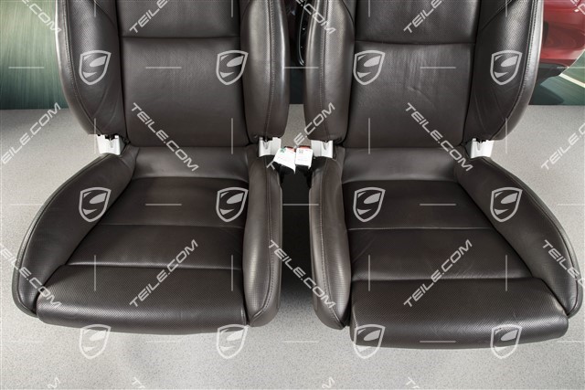 Sport Seats, el. adjustable, 18-way, heating, lumbar, ventilation, leather, Espresso, with Porsche crest, set, L+R