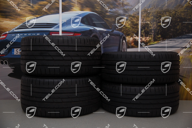 19-inch Carrera summer wheel set, 8,5J x 19 ET54 + 11J x 19 ET69, summer tyres 235/40 R19 + 285/35 R19