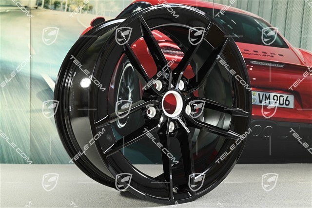 20" Carrera Exclusive Design wheel, 8.5J x 20 ET50, black high gloss