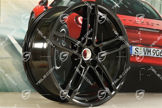 19" Felge, Turbo/Sport Design, 8,5J x 19 ET21, schwarz hochglanz