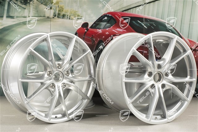 20-inch Carrera S (IV) wheel rim set, rims 8,5 J x 20 ET49 + 11,5 J x 20 ET76, for summer tyres