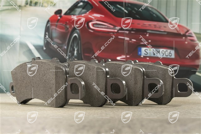 Front brake pad set, Black calipers, L+R