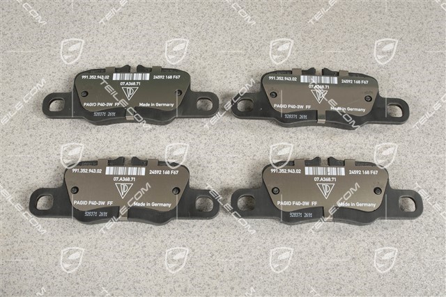 Brake pads, PCCB