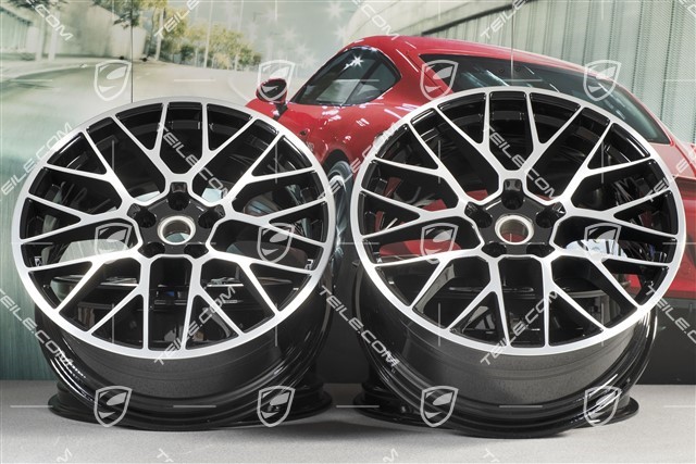 20-inch alloy wheel RS-Spyder Design, 9J x 20 H2 ET 26 + 10J x 20 H2 ET19, black high gloss