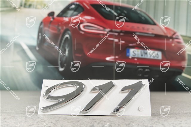 "911" Schriftzug, silbern, Sondermodell Millennium