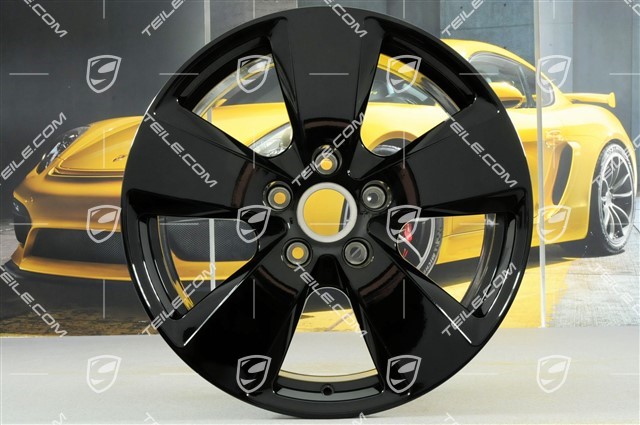 19-inch Cayenne wheel rim set, 8,5J x 19 ET47 + 9,5J x 19 ET54, black high gloss