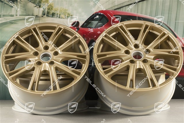 20-inch wheel rim Exclusive Design, 10,5J x 20 ET71 + 9,5J x 20 ET71, for winter use, Aurum satin mat