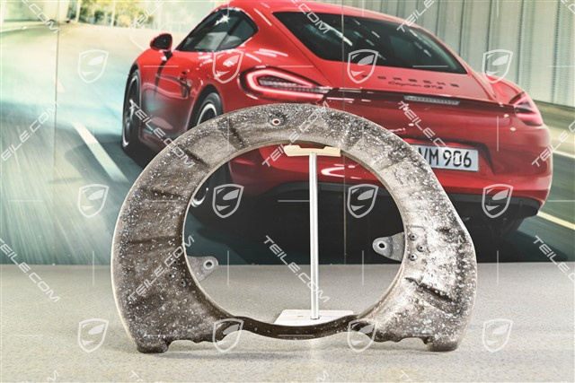 Front axle disc brake protective plate, PCCB, Turbo, R