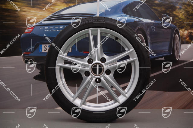 18-inch Boxster S II summer wheel set, front wheels 8J x 18 ET57 + rear 9J x 18 ET43 + tyres 235/40 ZR18 + 265/40 ZR18