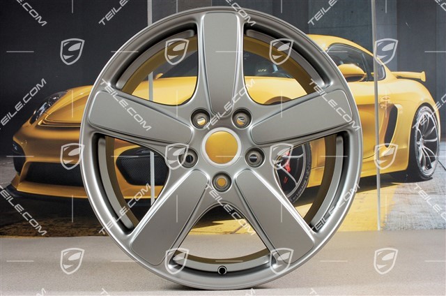 19-inch wheel rim set Cayenne Sport Classic II, 8,5J x 19 ET59, Platinum satin-matt
