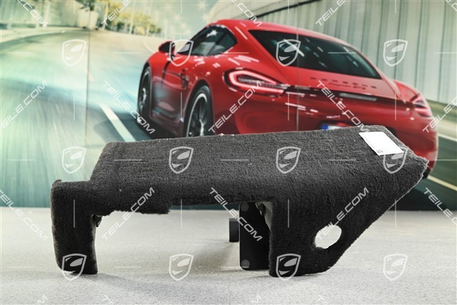 Seat frame velour trim, Black, R