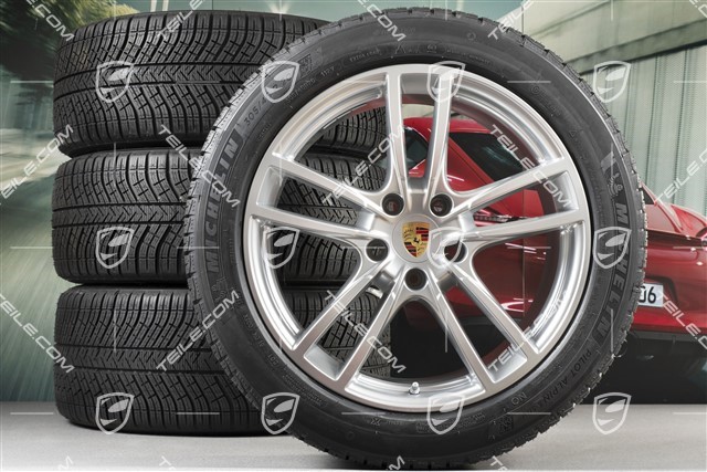 20-inch Cayenne COUPE Sport winter wheel set, rims 9J x 20 ET50 + 10,5J x 20 ET55 + Michelin winter tyres 275/45 R20 + 305/40 R20, with TPMS