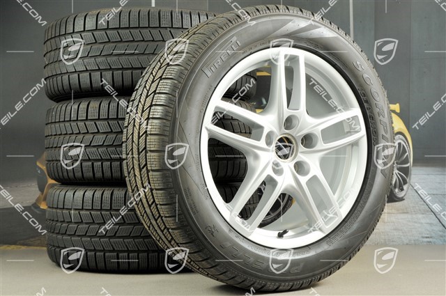 19-inch Cayenne Turbo winter wheel set, wheels 8,5 J x 19 ET59 + Pirelli tyres 265/50 R19, without TPMS sensors