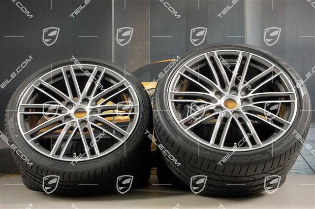 20" koła letnie, komplet 911 Turbo IV, felgi 8,5J x 20 ET49 + 11,5J x 20 ET56 + NOWE opony letnie 245/35 R20 + 305/30 R20