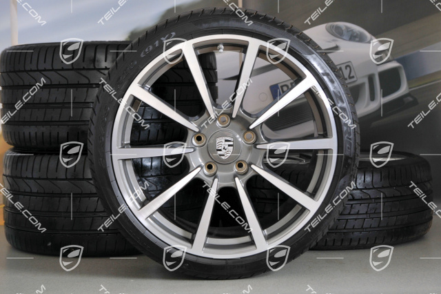 20" Komplet kół letnich Carrera Classic II, 8,5J x 20 ET51 + 11J x 20 ET70, opony letnie 245/35 ZR20 + 295/30 ZR20, z czujnikami ciśnienia RDK