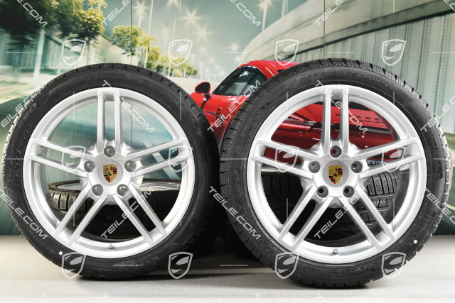 19-inch Carrera winter wheel set, 8,5J x 19 ET54 + 11J x 19 ET69, winter tyres 235/40 R19 + 285/35 R19