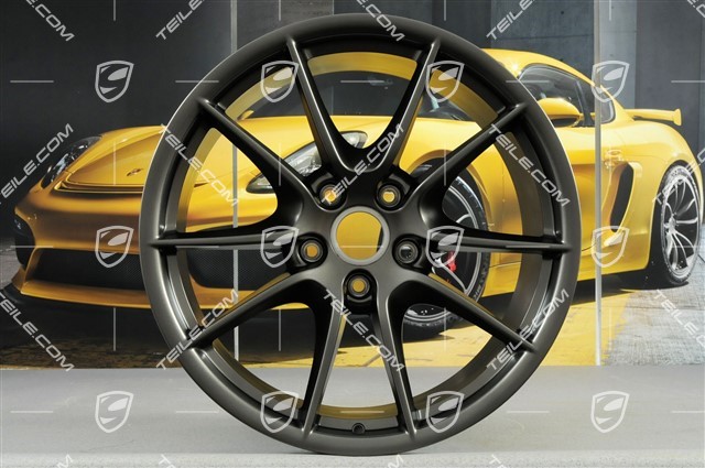 20" Komplet felg Carrera S III, 8,5J x 20 ET51 + 11J x 20 ET52, platynowy półmat satyna