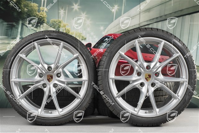 20-inch winter wheels set Carrera S (IV), rims 8,5J x 20 ET49 + 11J x 20 ET78 + Pirelli Sottozero II winter tyres 245/35 R20 + 295/30 R20