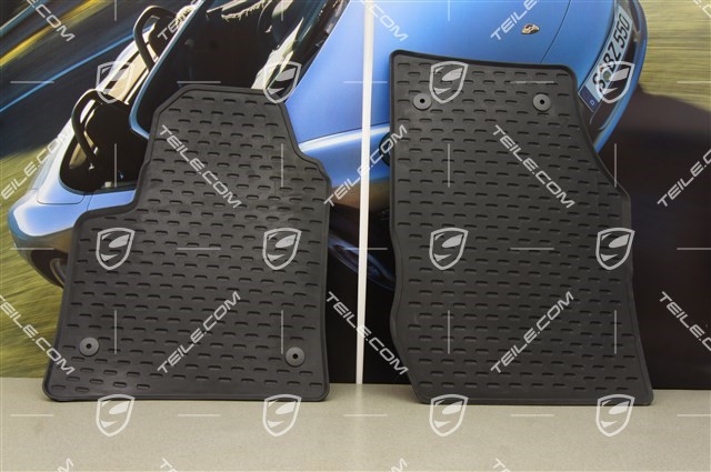 Floor mat set, rubber