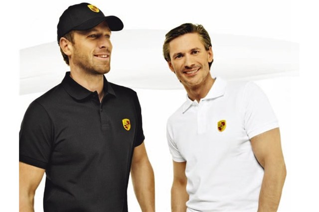 Koszulka polo Essential, herb Porsche, biała - 3XL 58