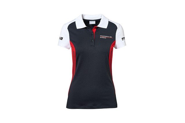 Motorsport Kollektion, Polo-Shirt, Damen, schwarz/rot/weiß, XL 44