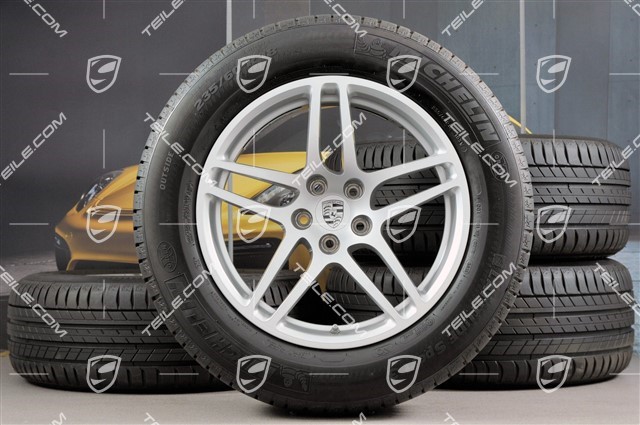 18" "Macan S" Sommerräder Satz, Felgen 8J x 18 ET21 + 9J x 18 ET21, Michelin Latitude Sport Sommerreifen 235/60 ZR 18 + 255/55 ZR 18, mit RDK-Sensoren